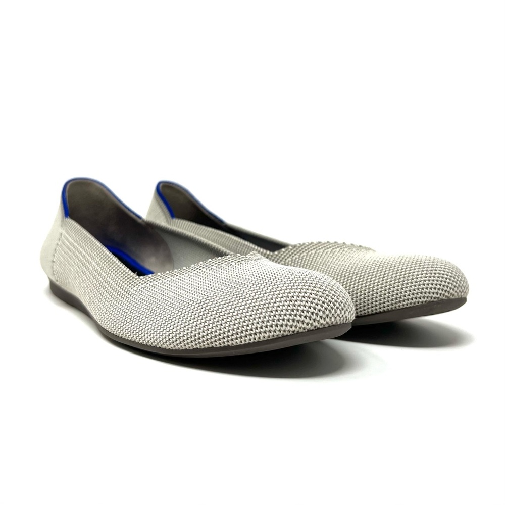 Rothy’s "The Flat" Flax Birdseye Slip On Flats Size 6.5